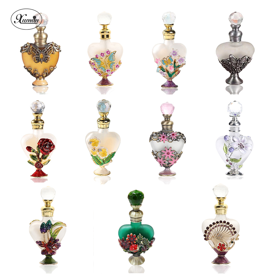Perfume Fragrance Attar - 10ml Heart Pecock Rose Flower Metal